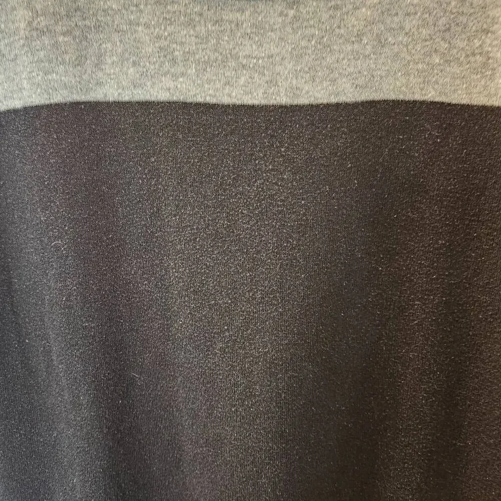 Calvin Klein Black and Gray Long Sleeved Blouse Size Large